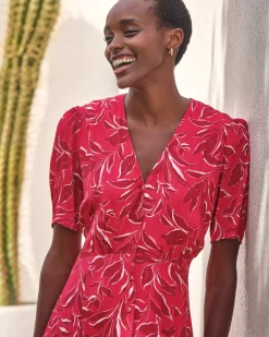 Button Through Midi Dress^Pure Collection Fashion