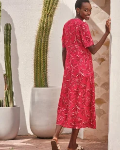 Button Through Midi Dress^Pure Collection Fashion