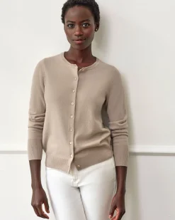 Cashmere Crew Neck Cardigan^Pure Collection Discount