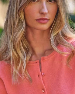 Cashmere Crew Neck Cardigan^Pure Collection New