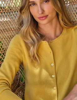 Cashmere Crew Neck Cardigan^Pure Collection Sale