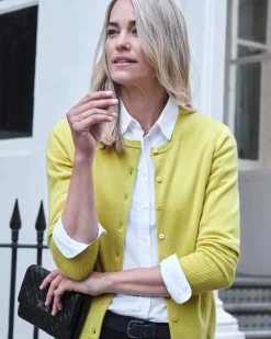 Cashmere Crew Neck Cardigan^Pure Collection Clearance