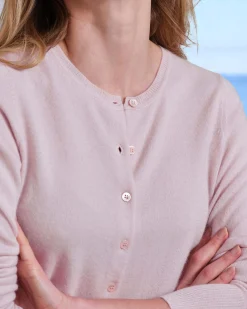 Cashmere Crew Neck Cardigan^Pure Collection Sale