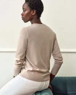 Cashmere Crew Neck Cardigan^Pure Collection Discount