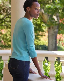 Cashmere Crew Neck Cardigan^Pure Collection Online