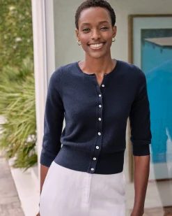 Cashmere Cropped Cardigan^Pure Collection Fashion