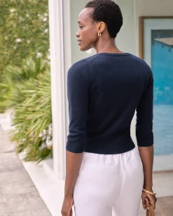 Cashmere Cropped Cardigan^Pure Collection Fashion