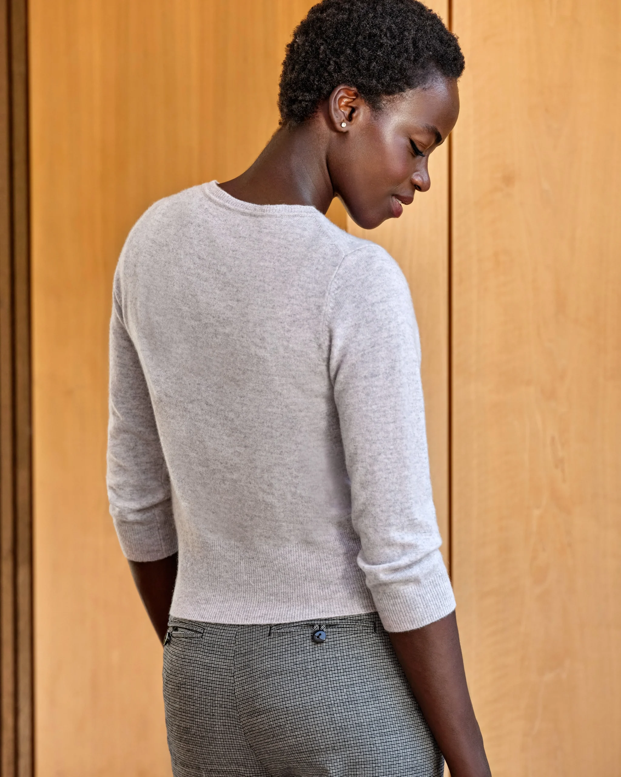 Cashmere Cropped Cardigan^Pure Collection New