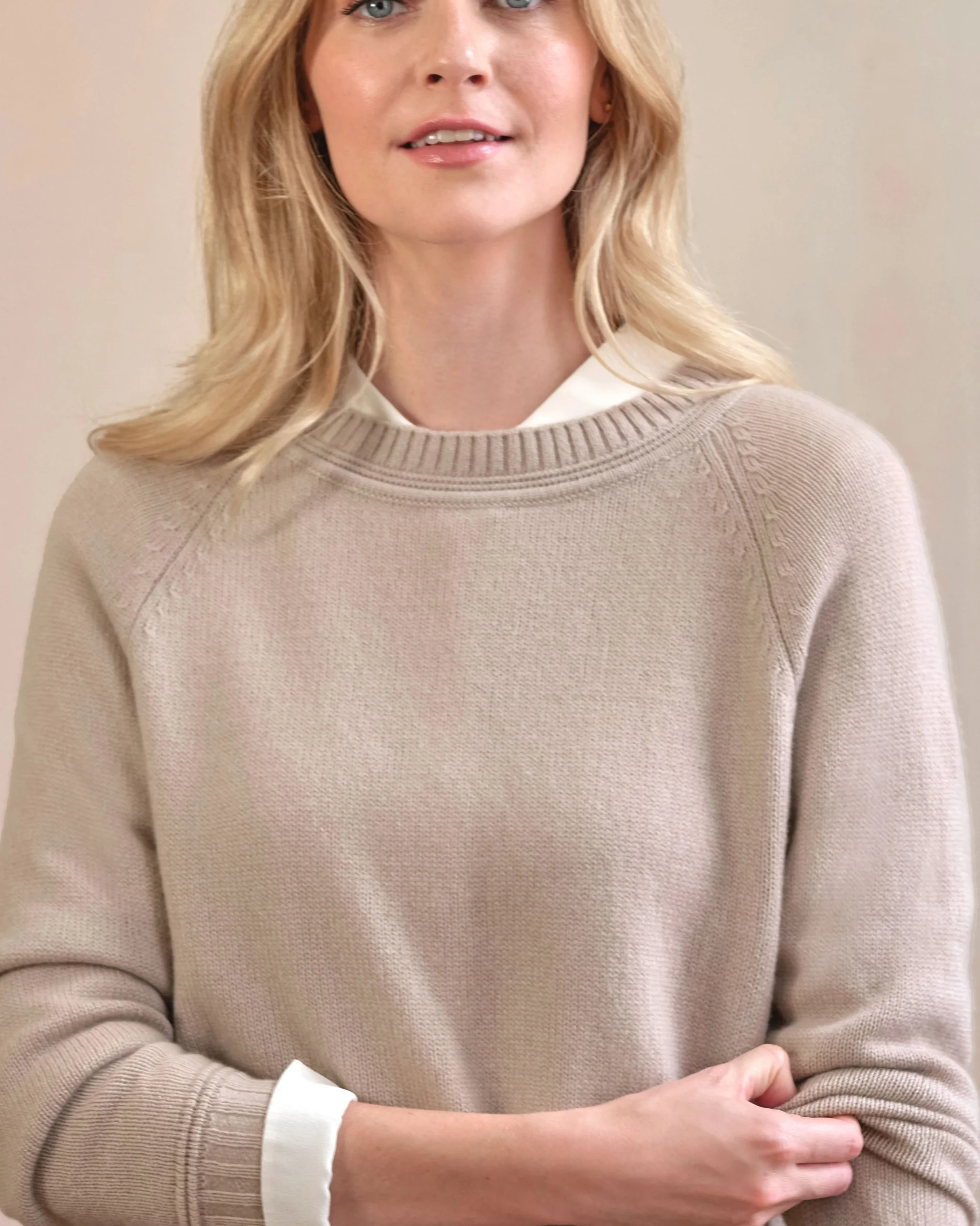 Cashmere Lofty Raglan Sleeve Jumper^Pure Collection Best