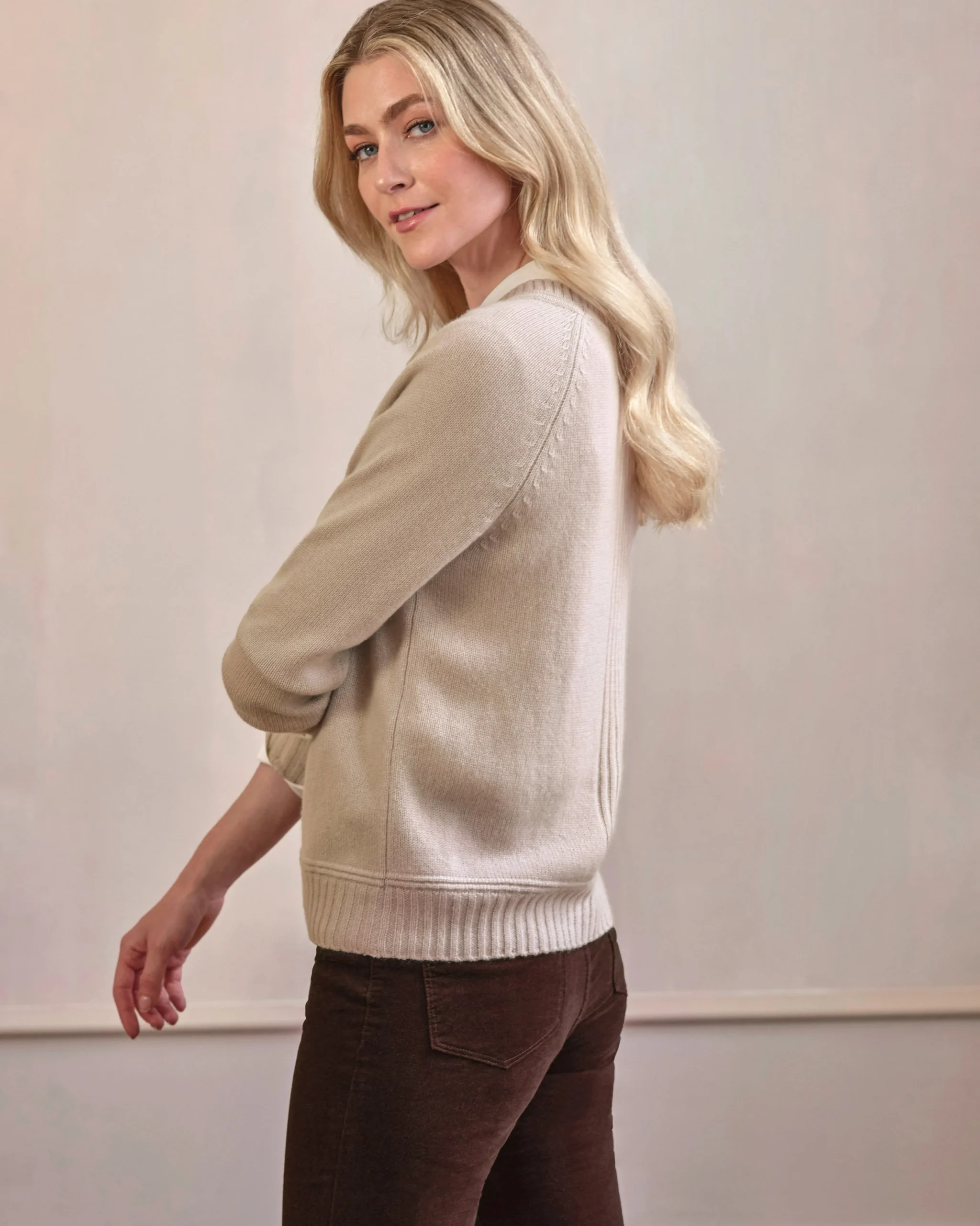 Cashmere Lofty Raglan Sleeve Jumper^Pure Collection Best