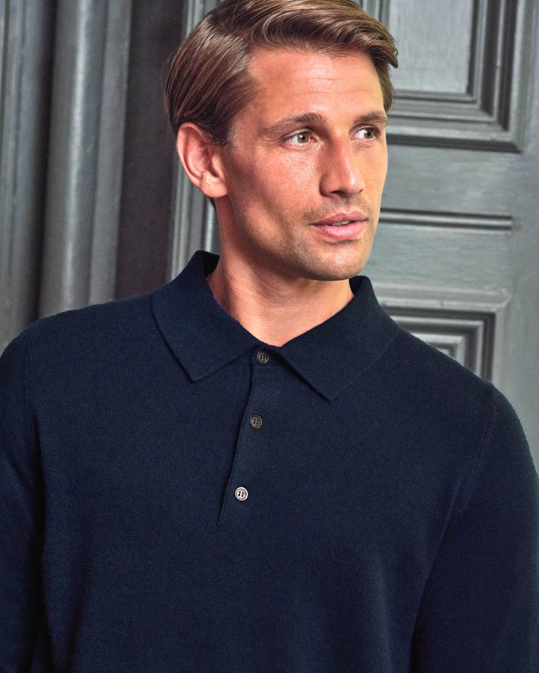 Cashmere Polo Shirt^Pure Collection Hot