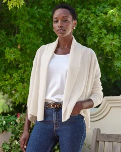 Cashmere Short Edge To Edge Cardigan^Pure Collection Sale