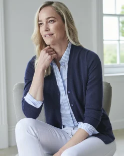 Cashmere V Neck Cardigan^Pure Collection Sale