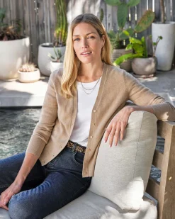 Cashmere V Neck Cardigan^Pure Collection Outlet