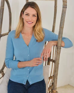 Cashmere V Neck Cardigan^Pure Collection Sale