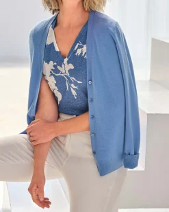 Cashmere V Neck Cardigan^Pure Collection Online