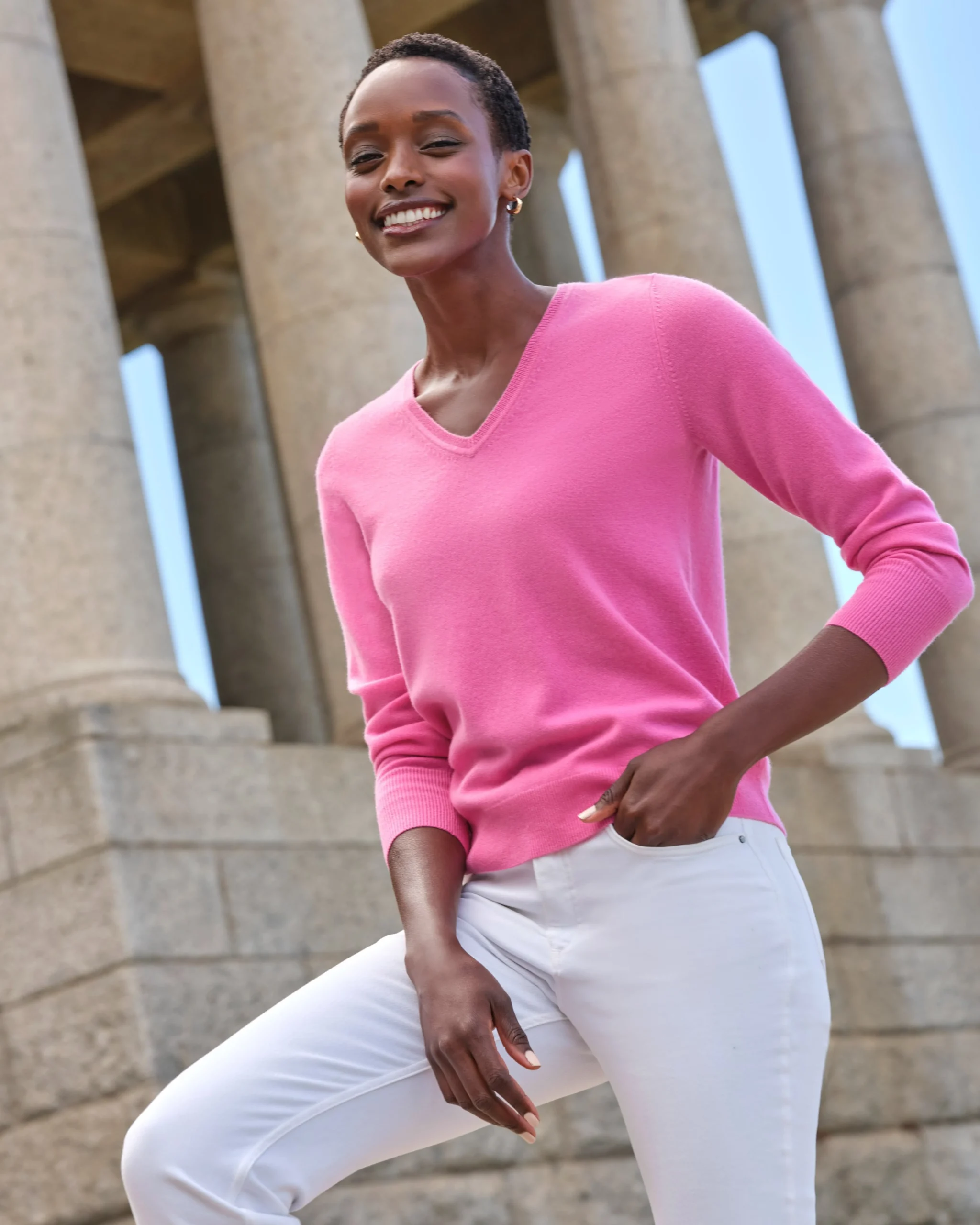 Cashmere V Neck Sweater^Pure Collection Hot