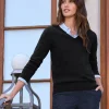 Cashmere V Neck Sweater^Pure Collection New