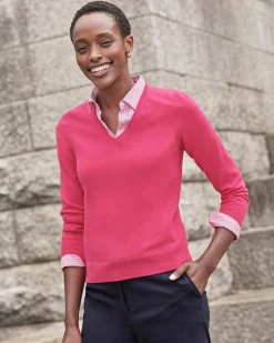 Cashmere V Neck Sweater^Pure Collection New
