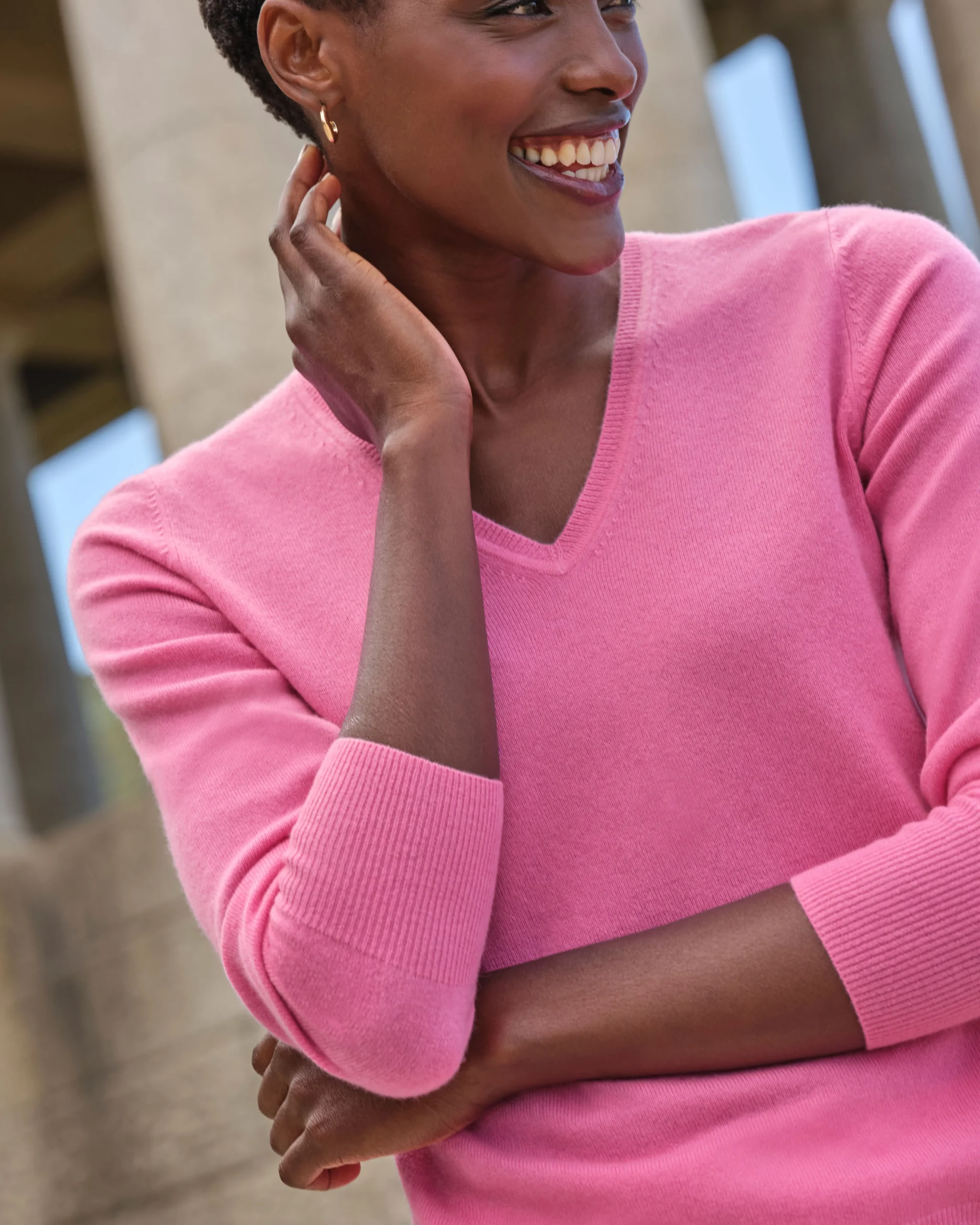 Cashmere V Neck Sweater^Pure Collection Hot