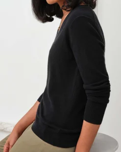Cashmere V Neck Sweater^Pure Collection New