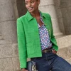 Collared Boucle Jacket^Pure Collection Sale