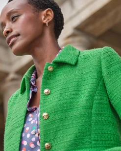 Collared Boucle Jacket^Pure Collection Sale