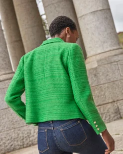 Collared Boucle Jacket^Pure Collection Sale