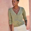 Cotton Linen Sparkle Cardi^Pure Collection Discount
