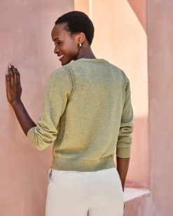 Cotton Linen Sparkle Cardi^Pure Collection Discount
