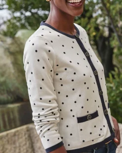 Cotton Spot Cardigan^Pure Collection Discount