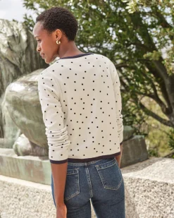 Cotton Spot Cardigan^Pure Collection Discount