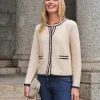 Cotton Stitch Interest Jacket^Pure Collection Online