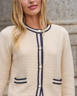 Cotton Stitch Interest Jacket^Pure Collection Online