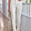 Cotton Stretch Slim Trousers^Pure Collection Fashion