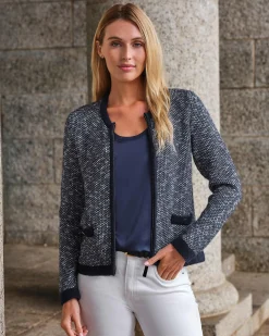 Cotton Wool Tweedy Zip Jacket^Pure Collection Online