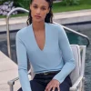 Double Fronted Soft V Top^Pure Collection Fashion