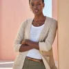 Edge To Edge Cotton Linen Sparkle Cardigan^Pure Collection Sale