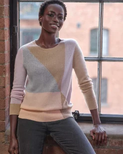 Gassato Diagonal Intarsia Sweater^Pure Collection New