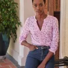 Jersey Lace Trim Blouse^Pure Collection Online