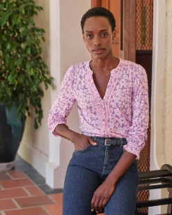 Jersey Lace Trim Blouse^Pure Collection Online