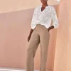 Laundered Linen Wide Leg Trouser^Pure Collection Best