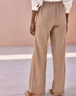 Laundered Linen Wide Leg Trouser^Pure Collection Best