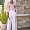 Linen Blend Wide Leg Trousers^Pure Collection Hot