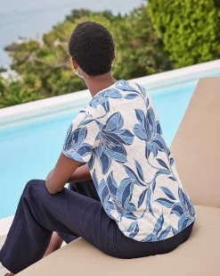 Linen Round Neck Short Sleeve T-Shirt^Pure Collection Hot