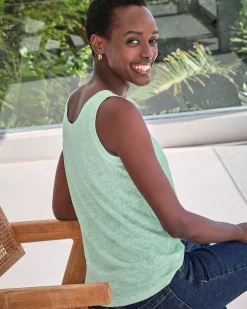 Luxury Linen Jersey Vest^Pure Collection Discount