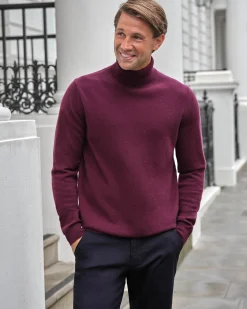 Mens Cashmere Roll Neck Sweater^Pure Collection Best