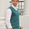 Mens Cashmere Slipover^Pure Collection Hot
