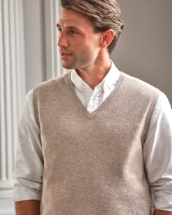 Mens Cashmere Slipover^Pure Collection Sale