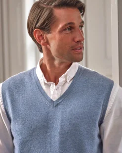 Mens Cashmere Slipover^Pure Collection New